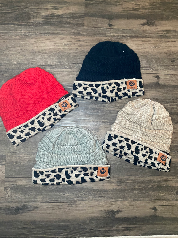 Cheetah Beanies