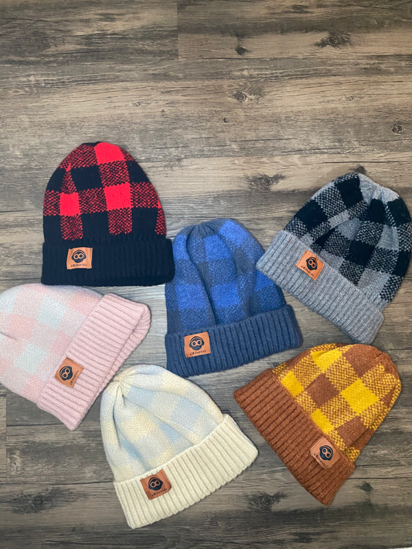 Plaid Beanies